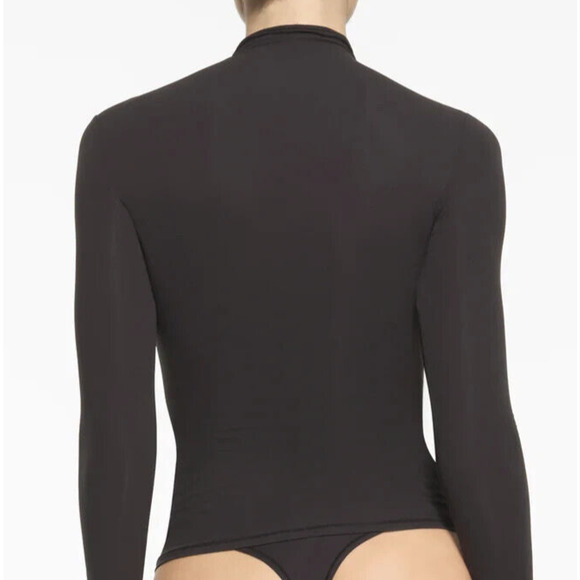 SKIMS Fits Everybody Turtleneck Top Black Onyx Stretch Skims Womens Plus Size 3X - Picture 9 of 11